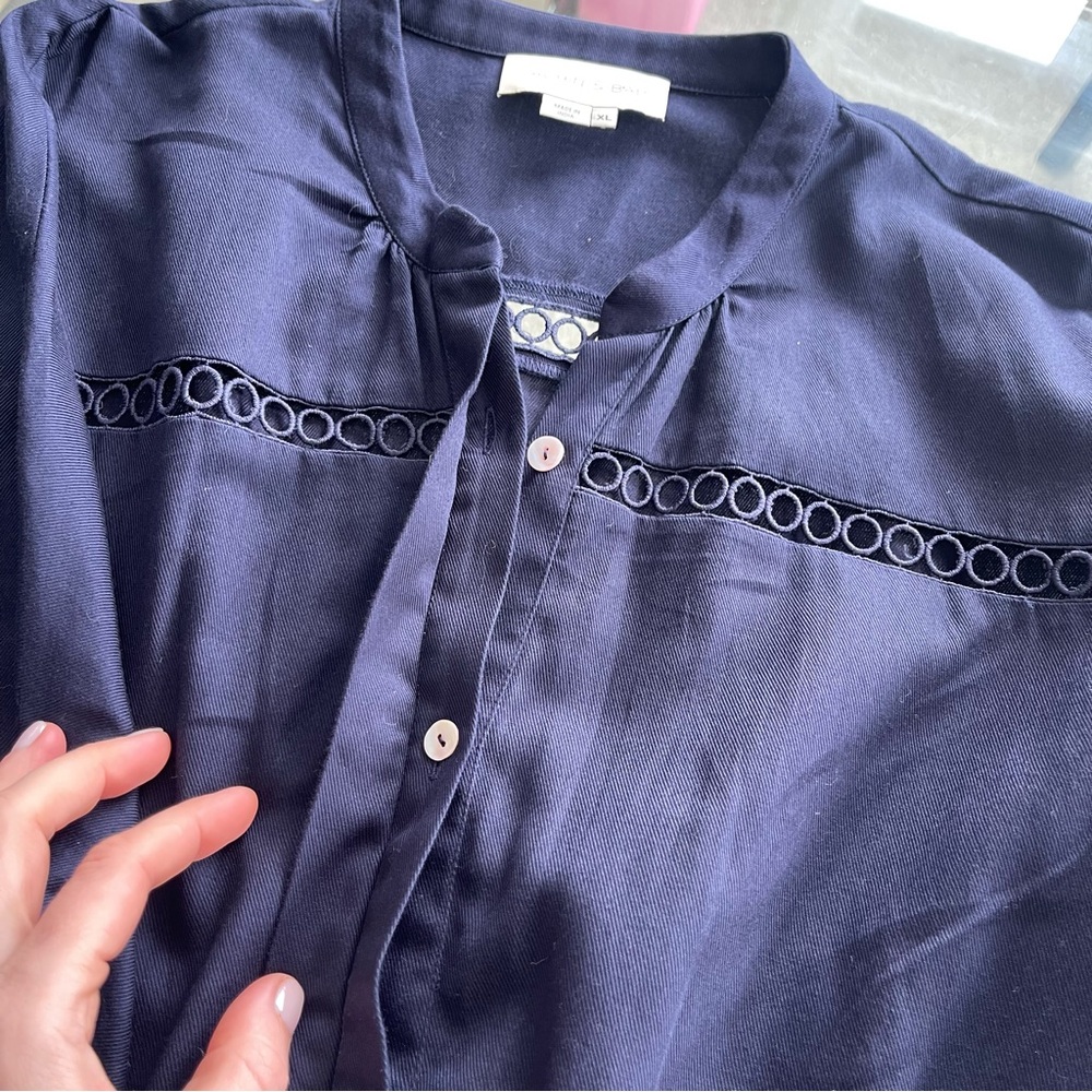 Sachin &‎ Babi Piper Dress Womens Size XL Midnight Blue Summer Occasion - Picture 11 of 11